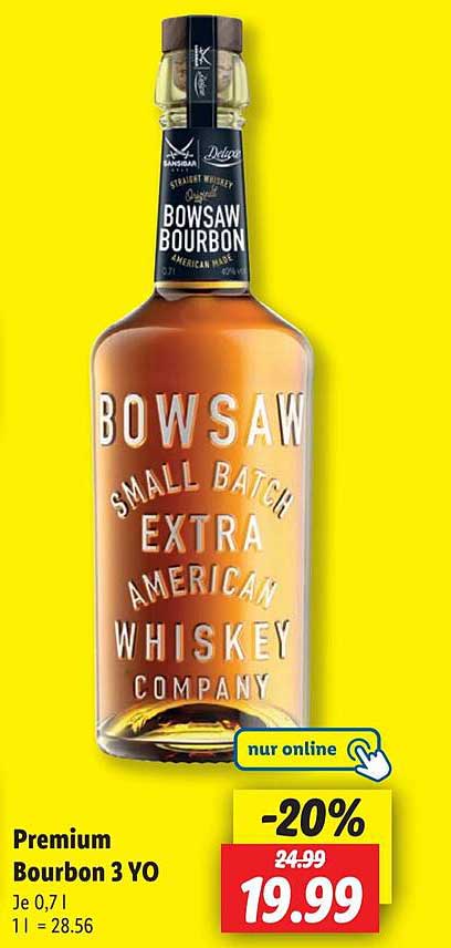 Premium Bourbon 3 YO Bowsaw - 20% Rabatt