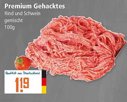 Premium Gehacktes Rind und Schwein gemischt 100g