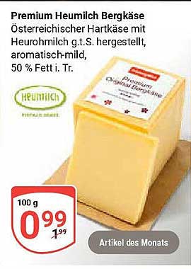 Premium Heumilch Bergkäse