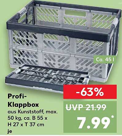 Profi-Klappbox aus Kunststoff