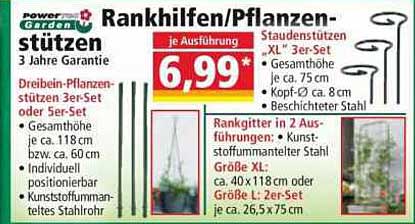 Rankhilfen/Pflanzenstützen 3 Jahre Garantie