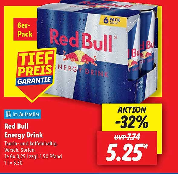 Red Bull Energy Drink 6er-Pack
