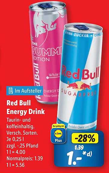 Red Bull Energy Drink - Erfrischende Vielfalt für deinen Sommer