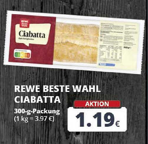 REWE Beste Wahl Ciabatta 300-g-Packung