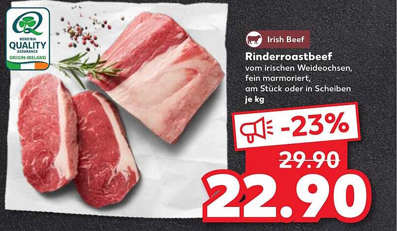 Rinderroastbeef vom irischen Weideochsen