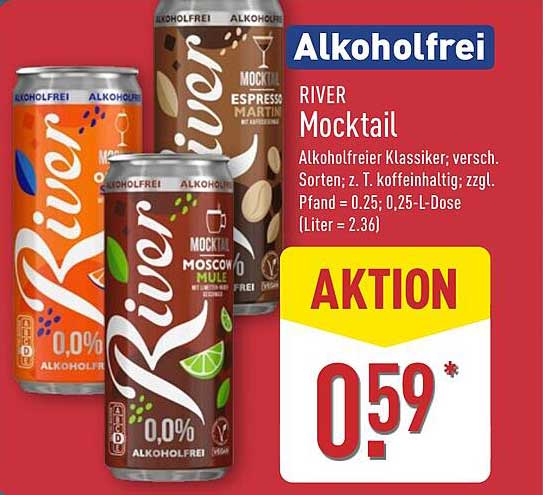 RIVER Mocktail - alkoholfrei für jeden Anlass