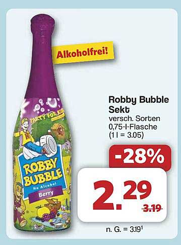 Robby Bubble Sekt – Alkoholfreier Spaß für die ganze Familie