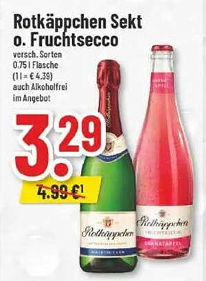 Rotkäppchen Sekt oder Fruchtsecco 0,75 l Flasche