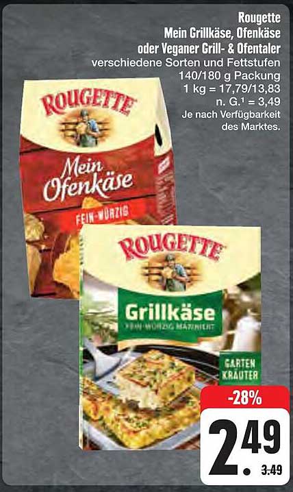 Rougette Mein Grillkäse, Ofenkäse oder Veganer Grill- & Ofentaler