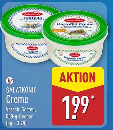 SALATKÖNIG Creme - Verschiedene Sorten; 500-g-Becher