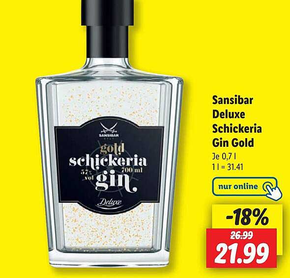 Sansibar Deluxe Schickeria Gin Gold 700 ml