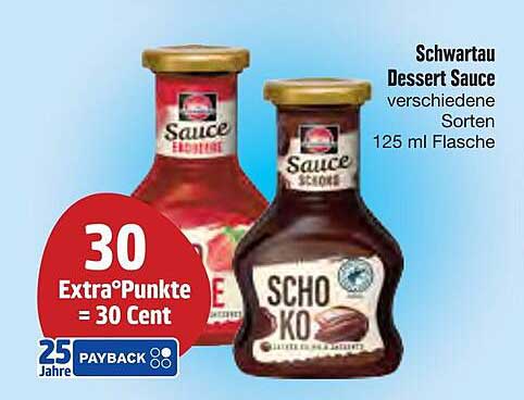 Schwartau Dessert Sauce verschiedene Sorten 125 ml Flasche