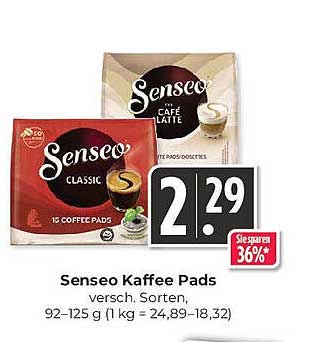 Senseo Kaffee Pads - verschiedene Sorten