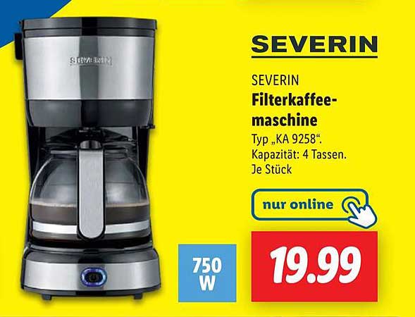 SEVERIN Filterkaffeemaschine Typ „KA 9258“