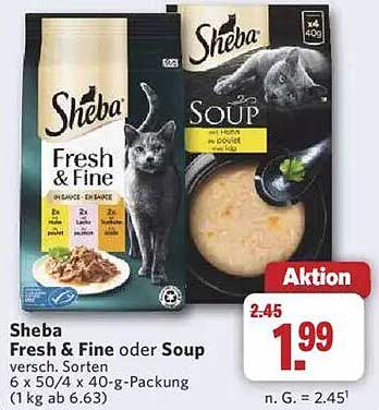 Sheba Fresh & Fine oder Soup – verschiedene Sorten