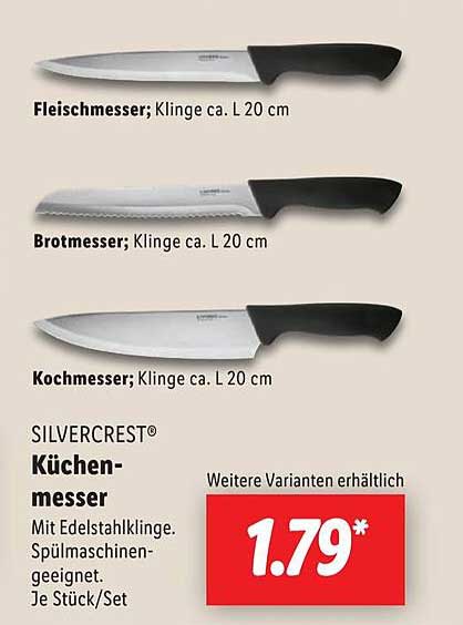 SILVERCREST® Küchenmesser – Vielseitiges Set für Ihre Küche