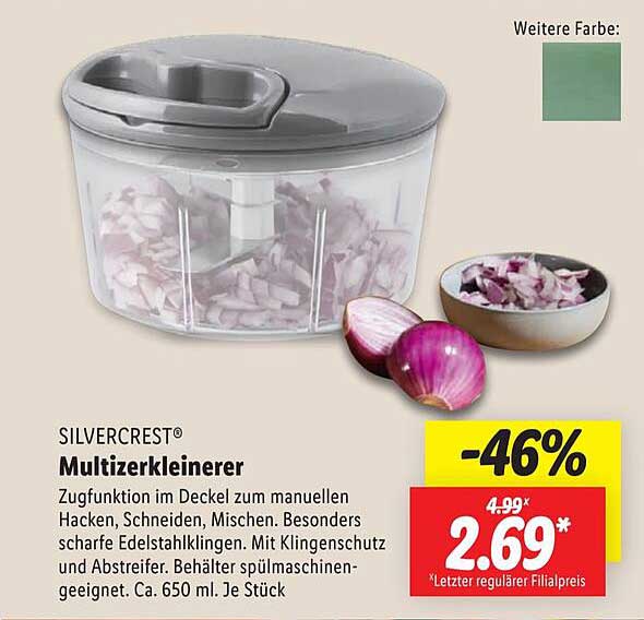 SILVERCREST® Multizerkleinerer – 46% günstiger!