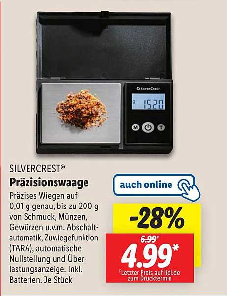 SILVERCREST® Präzisionswaage