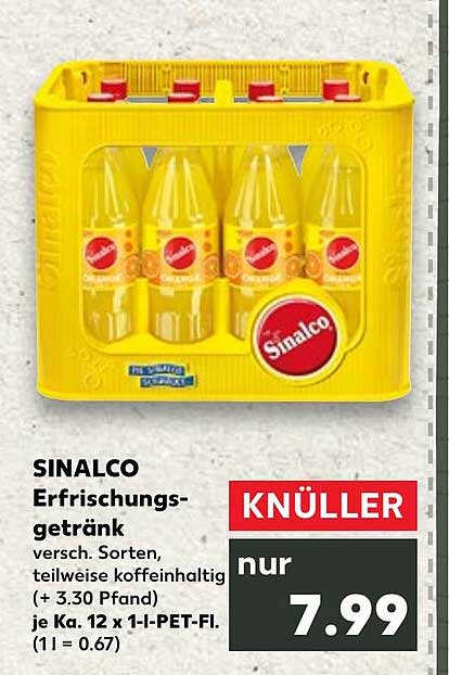 SINALCO Erfrischungsgetränk 12 x 1,0-Liter PET-Flaschen