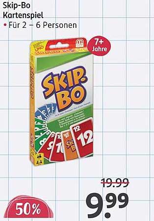 Skip-Bo Kartenspiel - Ideal für 2 bis 6 Personen