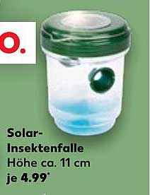 Solar-Insektenfalle Höhe ca. 11 cm je 4,99