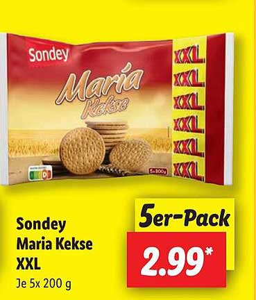 Sondey Maria Kekse XXL 5er-Pack