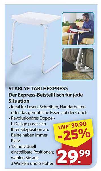 STARYF TABLE EXPRESS - Der Express-Beistelltisch für jede Situation