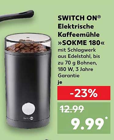 SWITCH ON® Elektrische Kaffeemühle »SOKME 180«