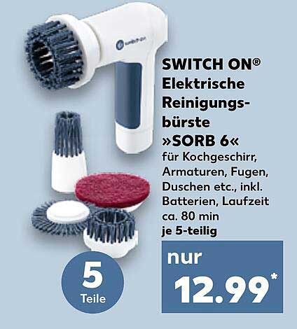 SWITCH ON® Elektrische Reinigungsbürste »SORB 6«
