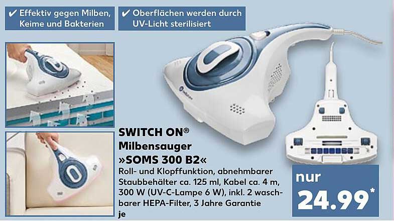 SWITCH ON® Milbensauger »SOMS 300 B2«
