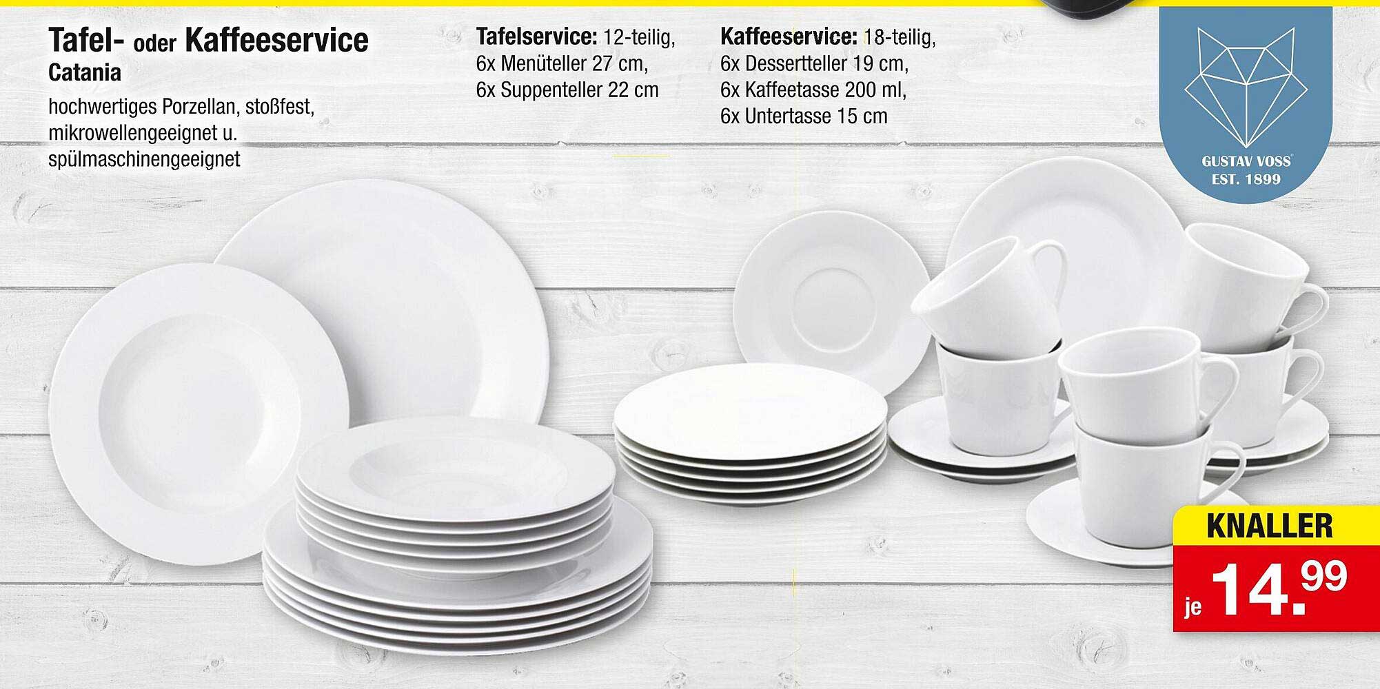 Tafel- oder Kaffeeservice Catania