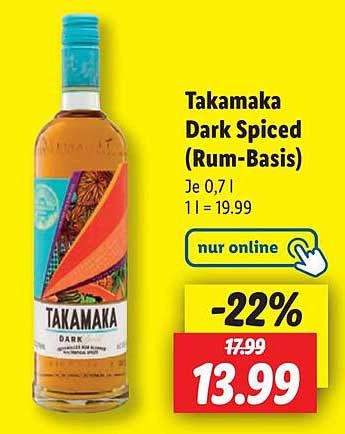 Takamaka Dark Spiced (Rum-Basis) - nur online