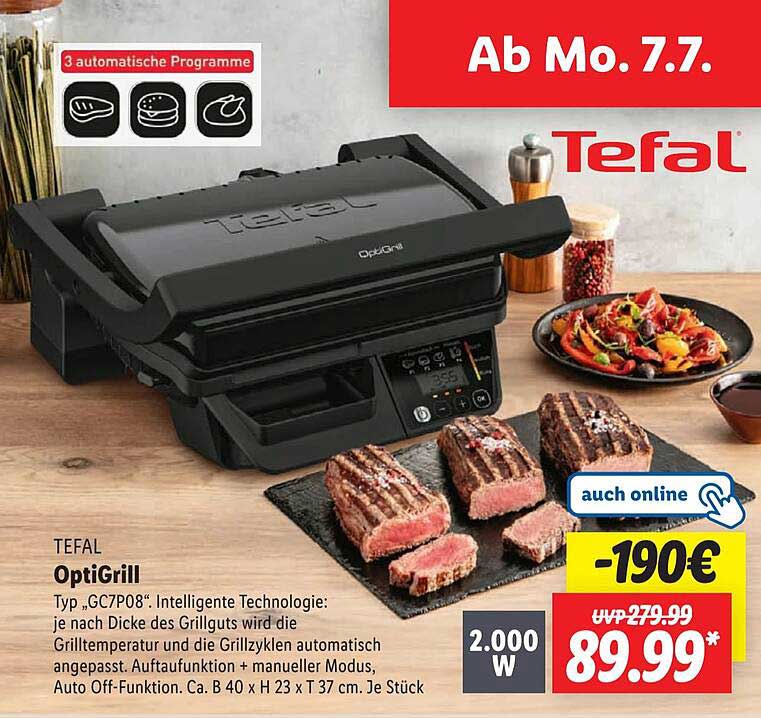 Tefal OptiGrill - Grill für perfekte Ergebnisse