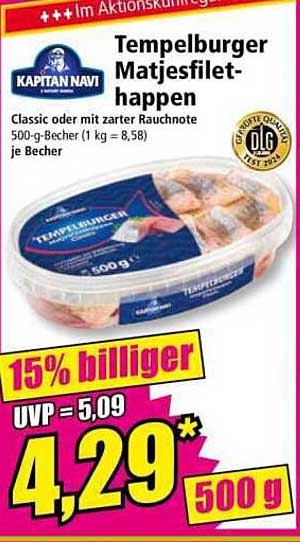 Tempelburger Matjesfilet-Happen