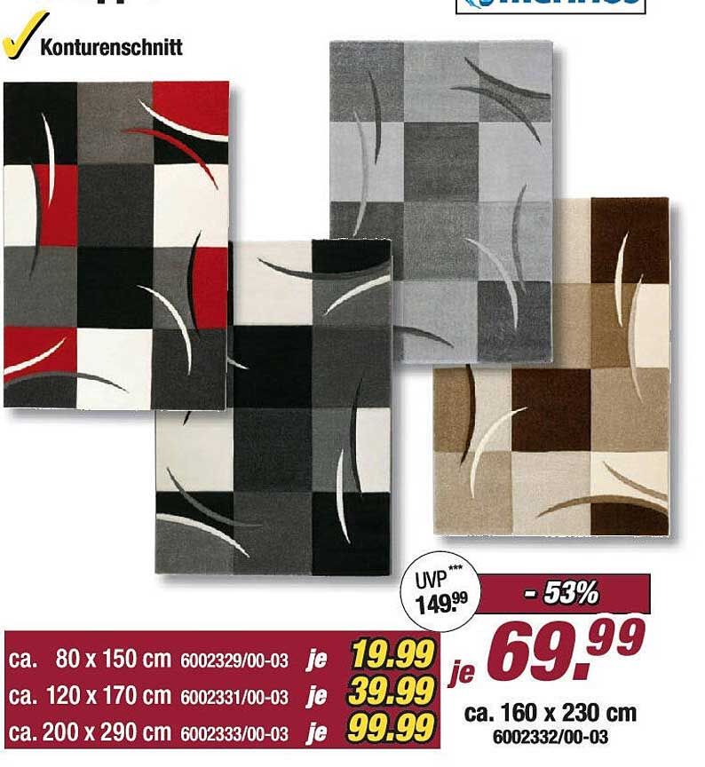 Teppich 3x3m Poco