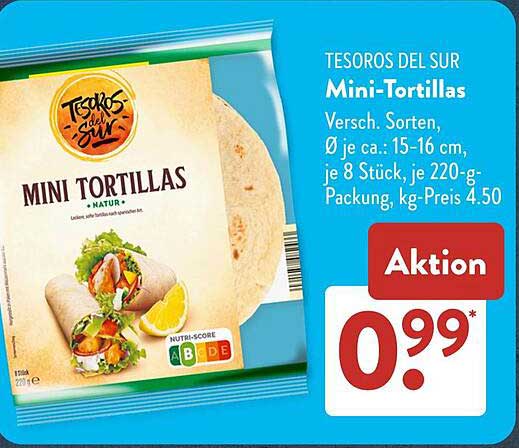 Tesoros del Sur Mini-Tortillas