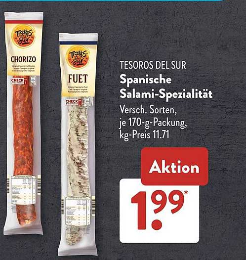 Tesoros del Sur Spanische Salami-Spezialität - Chorizo und Fuet