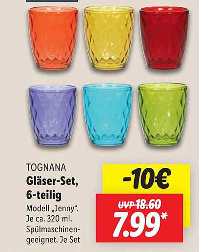 TOGNANA Gläser-Set, 6-teilig