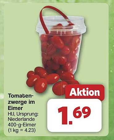 Tomatenzwerge im Eimer