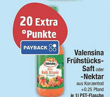 Valensina Frühstücks-Saft/Nektar aus Konzentrat