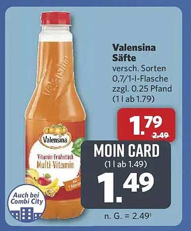 Valensina Säfte - Vitamin-Frühstück Multi-Vitamin