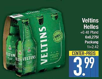 Veltins Helles 6er-Pack (0,275l)