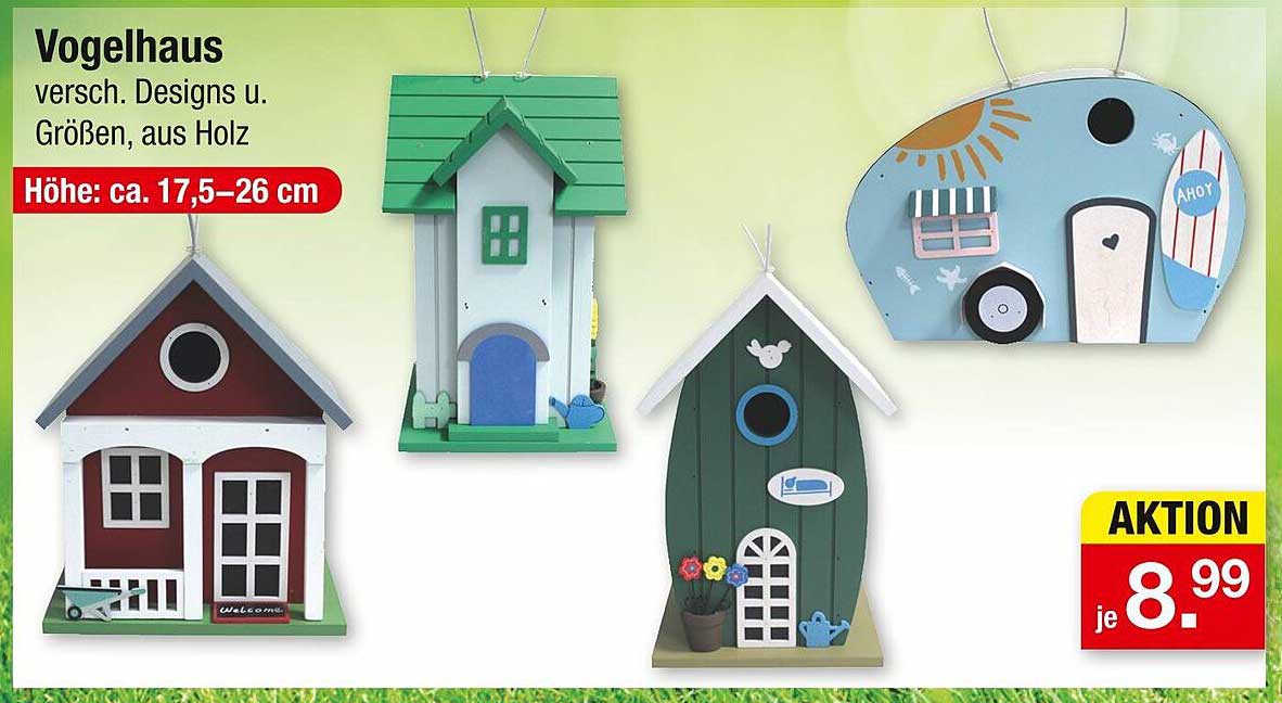 Vogelhaus – verschiedene Designs und Größen aus Holz