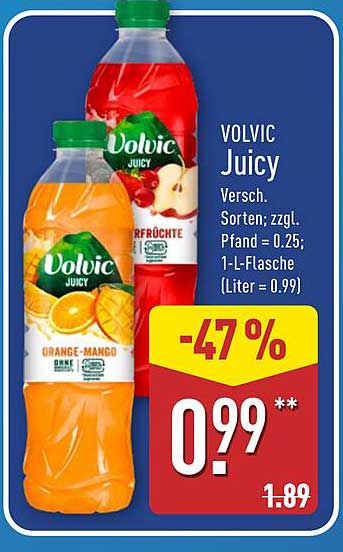 VOLVIC Juicy - Erfrischung in verschiedenen Sorten