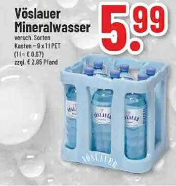 Vöslauer Mineralwasser - Erfrischung pur