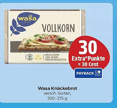Wasa Knäckebrot Vollkorn - verschiedene Sorten, 200–275 g