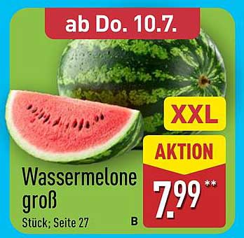 Wassermelone groß