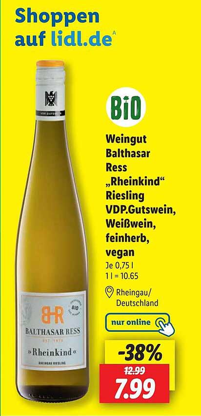 Weingut Balthasar Ress „Rheinkind“ Riesling VDP.Gutswein