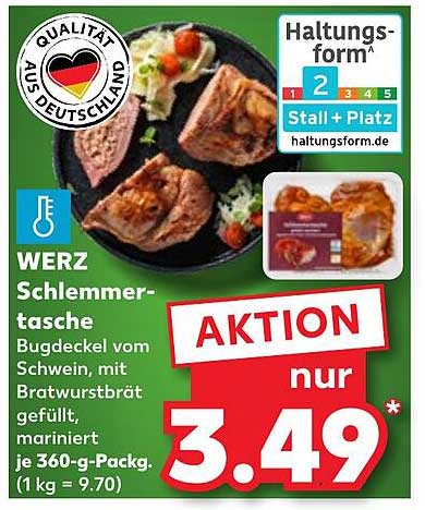WERZ Schlemmer-Tasche Bugdeckel vom Schwein