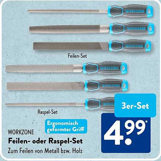 WORKZONE Feilen- oder Raspel-Set 3er-Set